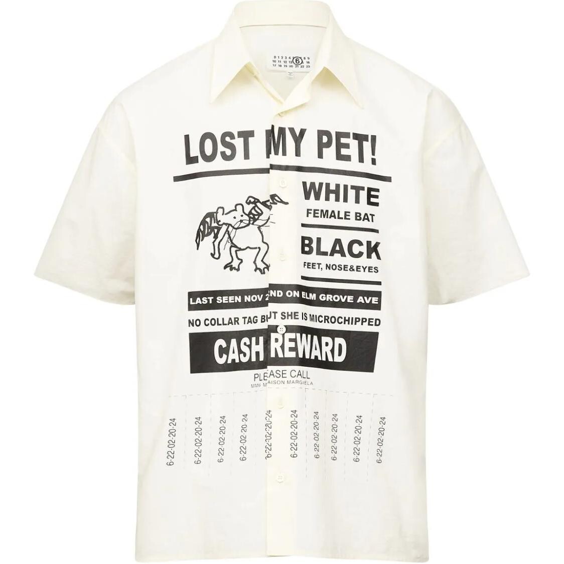 

Рубашка мужская бежевая Mm6 Maison Margiela, бежевый