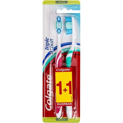 

Зубная щетка тройного действия, 2 средних шт., Colgate