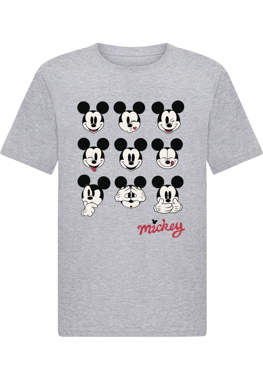 

Рубашка ABSOLUTE CULT Mickey Mouse - Many Faces, пятнистый серый