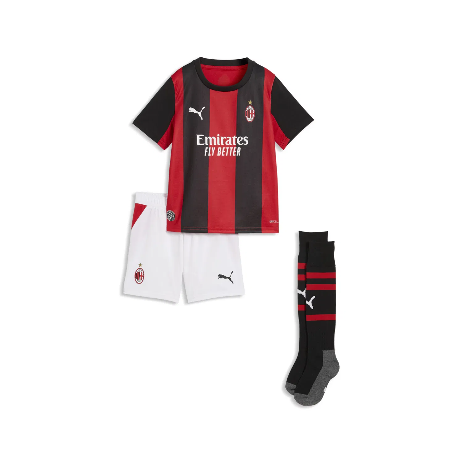 Спортивный костюм Puma AC Milan 26/27 в черно-белом цвете