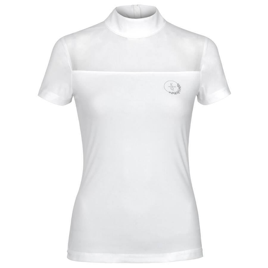 

Женская рубашка для соревнований EQUESTRIAN QUEEN Leilani 24SS темно-синяя/белая