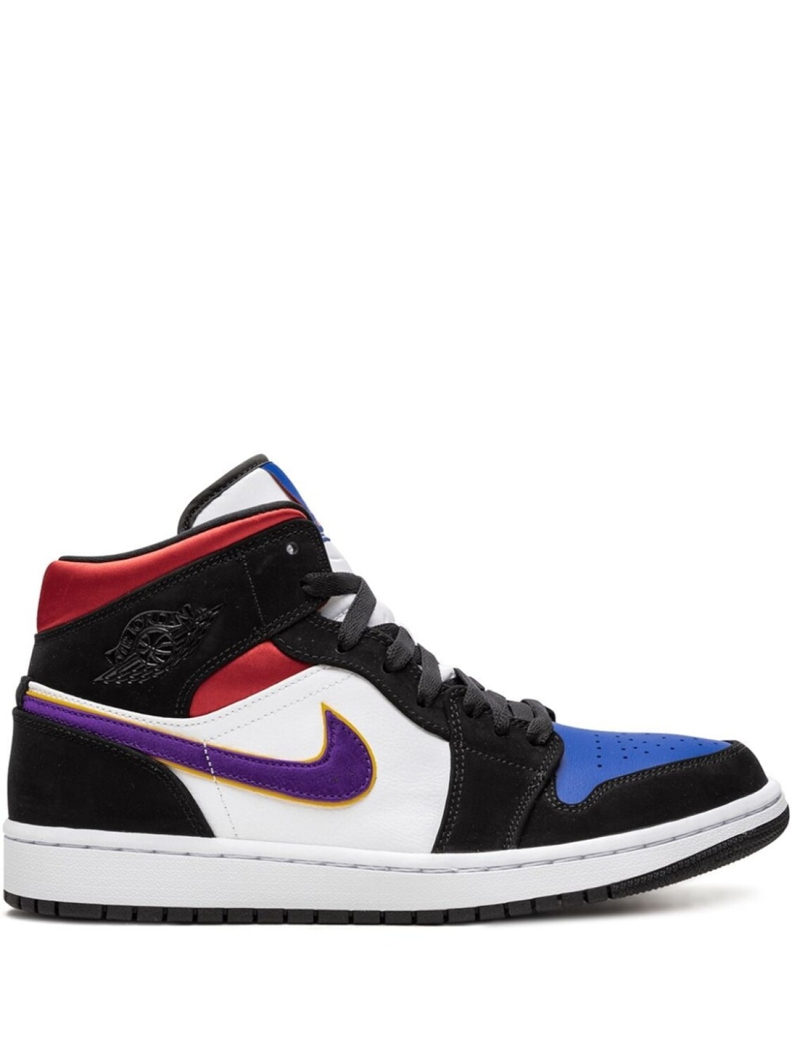 

Кроссовки Jordan Air Jordan 1 Mid, белый/черный/красный/синий