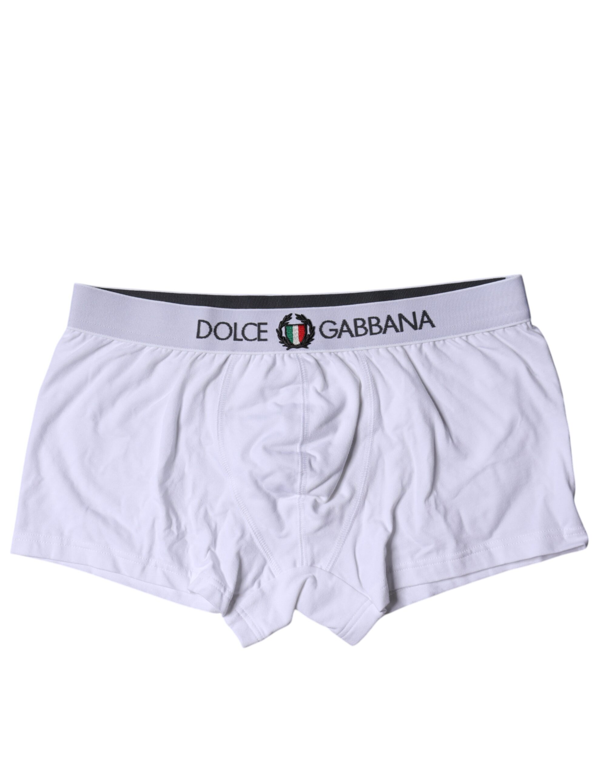 

Белые хлопковые стрейч-боксеры стандартного размера Dolce & Gabbana