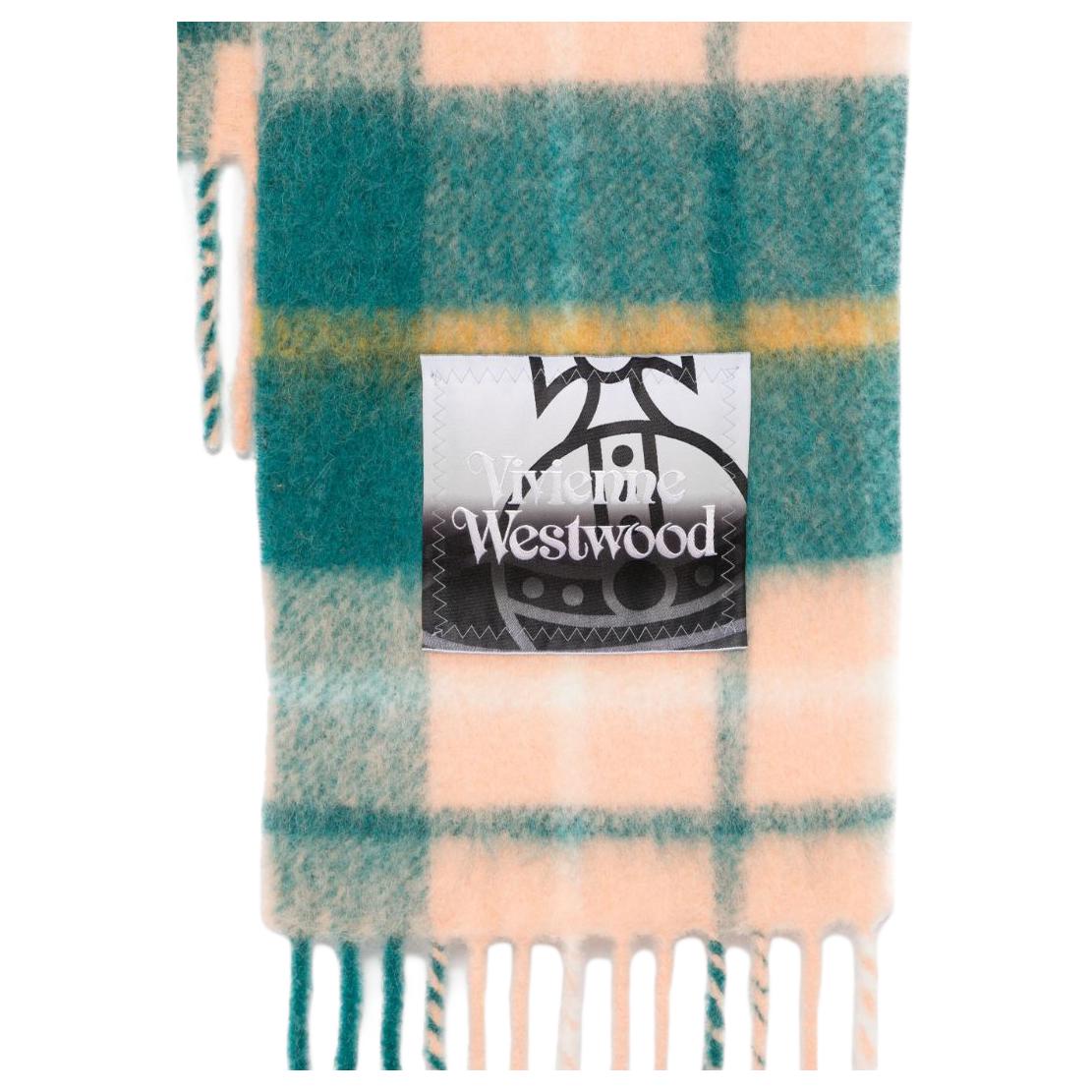 

Тартановый шарф с бахромой Vivienne Westwood