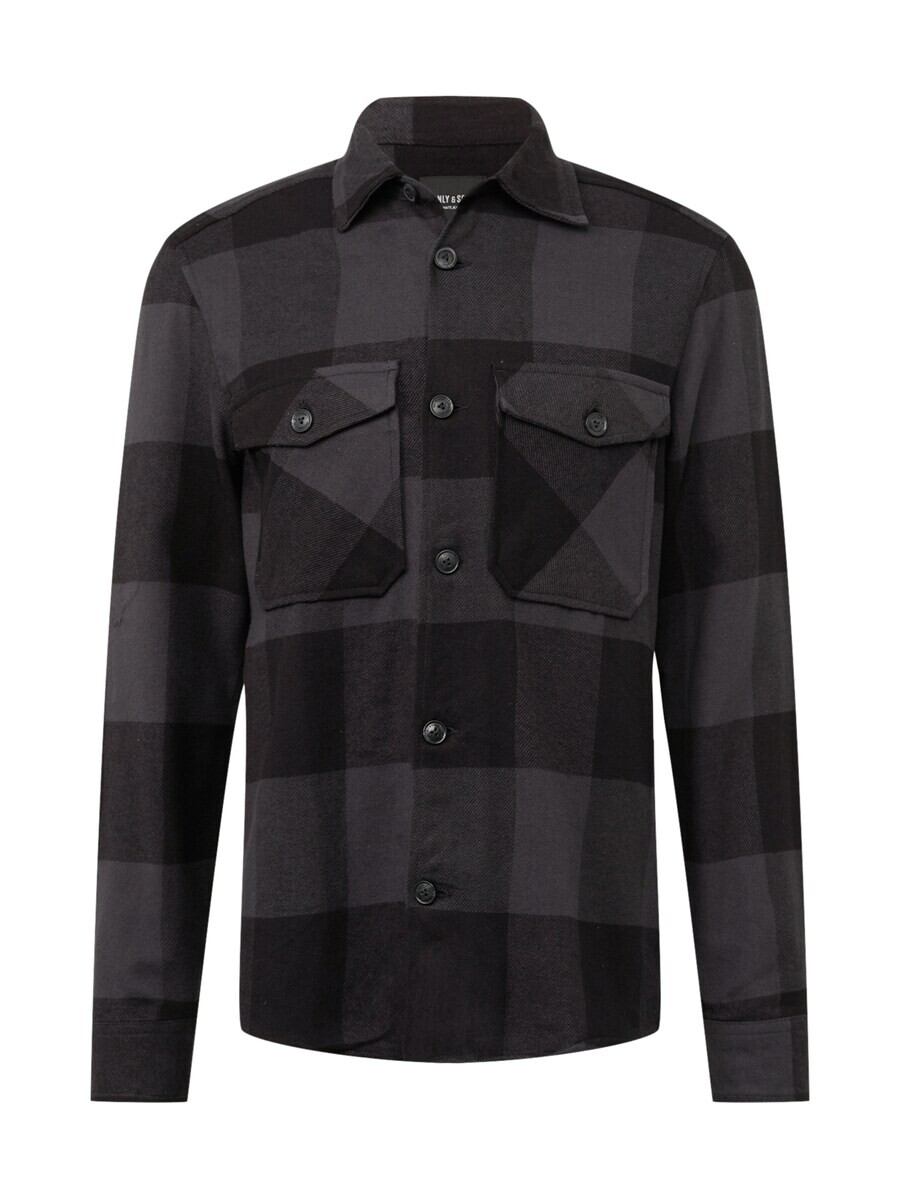 

Клетчатая рубашка Only & Sons Regular fit Button Up Shirt Milo, ночной синий