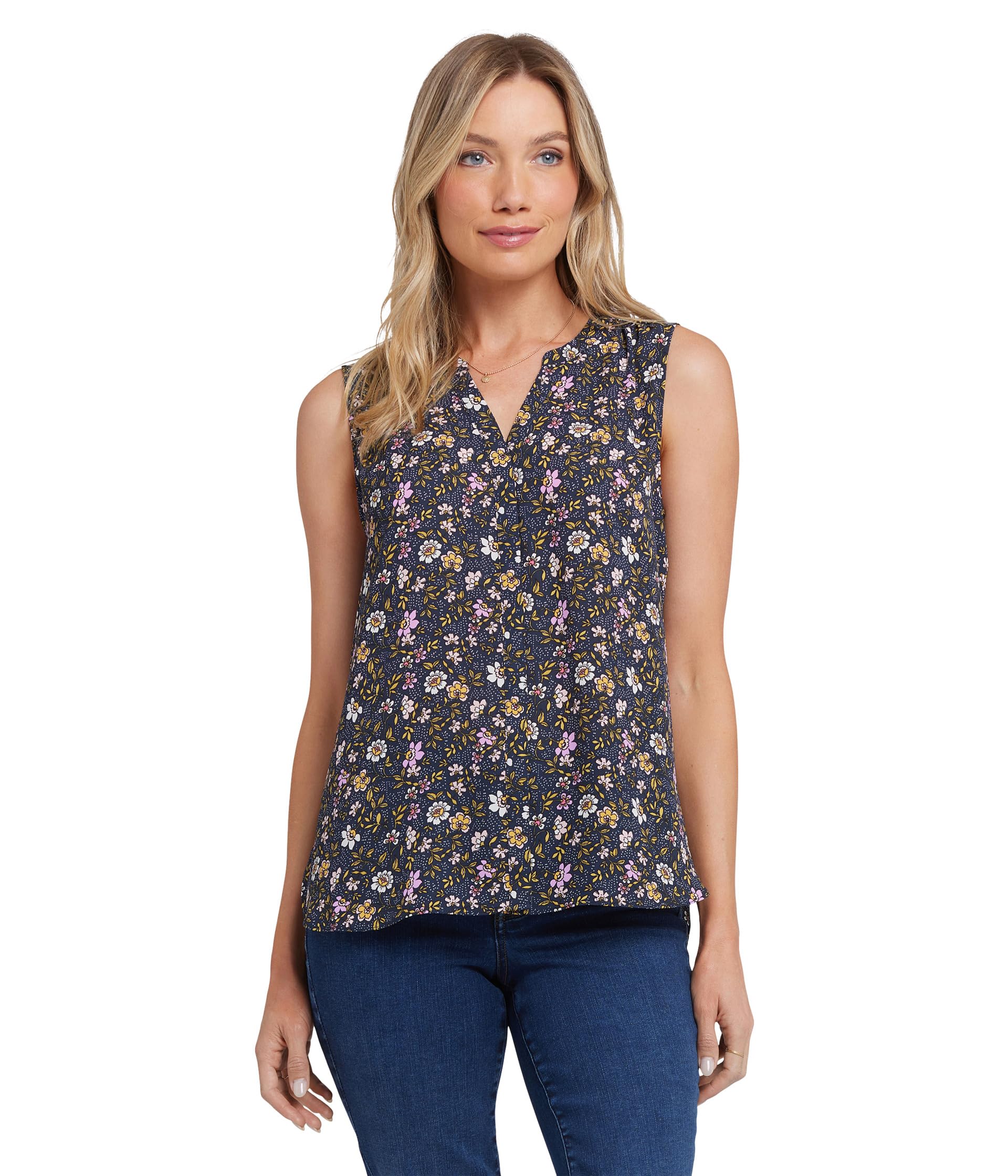 

Блуза NYDJ Sleeveless Pintuck Blouse, Marisol