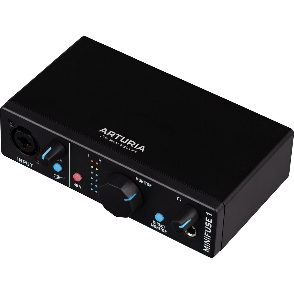 

Портативный аудиоинтерфейс Arturia MiniFuse 1 1x2 USB Type-C (черный)