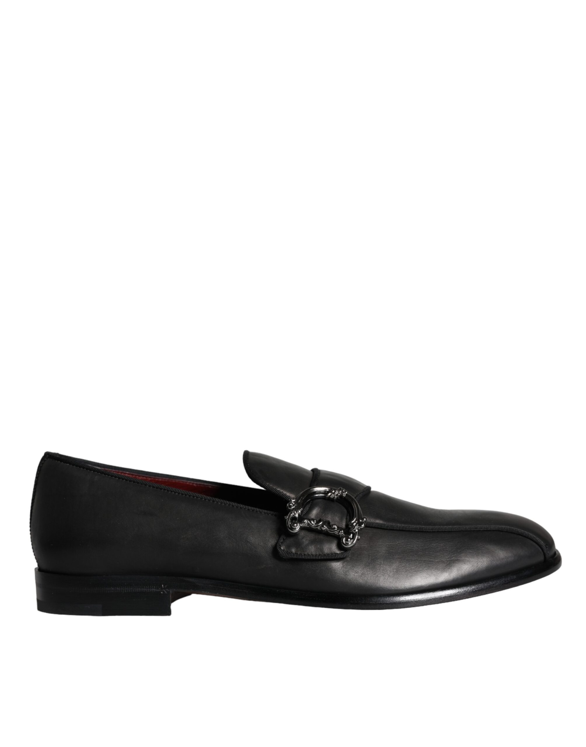 

Черные кожаные туфли с логотипом для мужчин Dolce & Gabbana