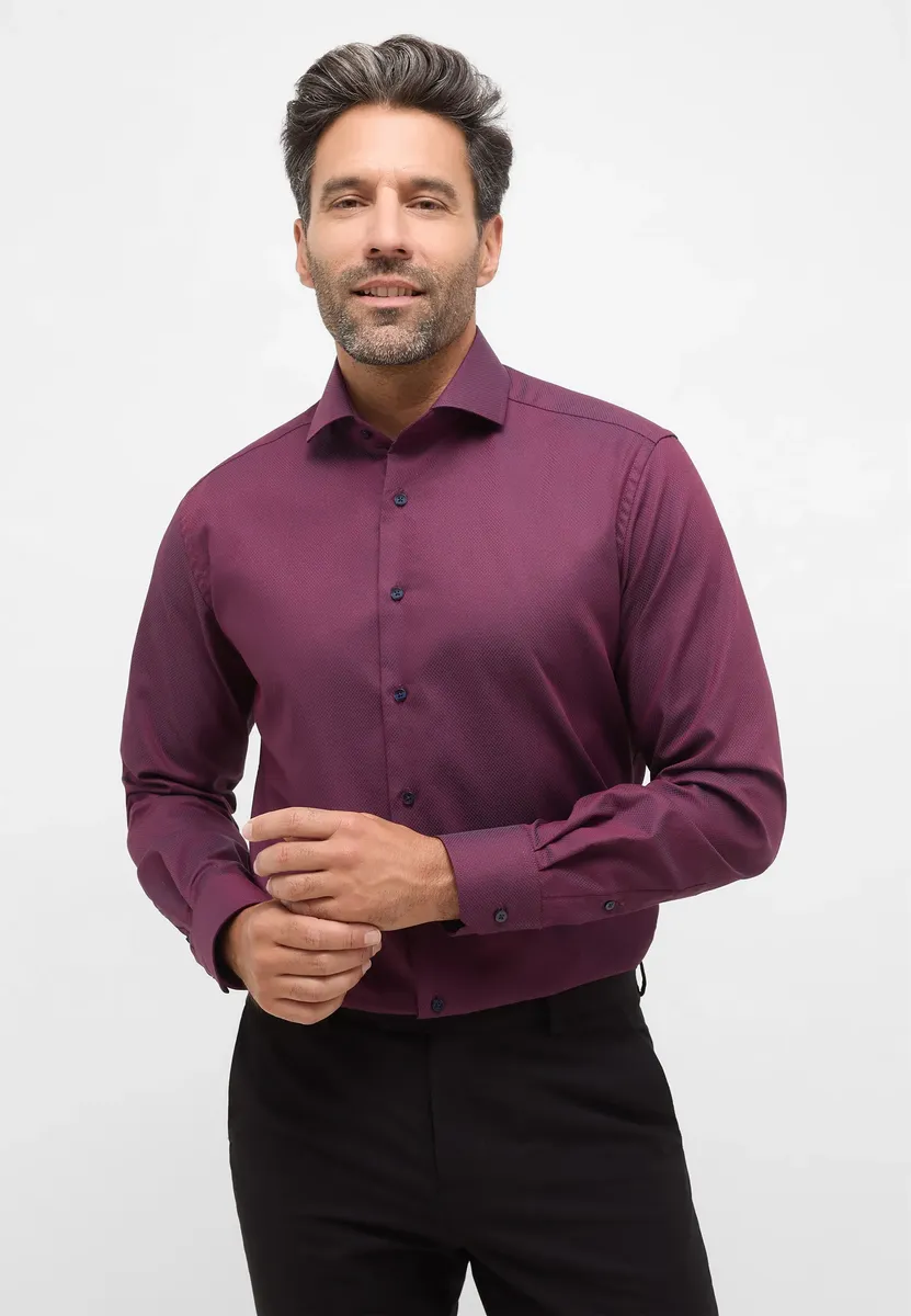 

Рубашка Eterna с длинными рукавами "MODERN FIT", бордовый