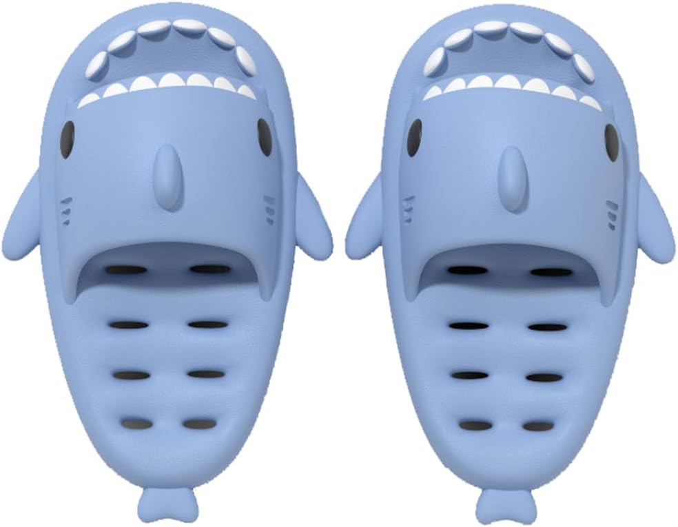 

Шлепанцы BIUHFN для мужчин и женщин с дренажными отверстиями, быстросохнущие для ванной, с подушечкой, нескользящие, с толстой подошвой, для пляжа, бассейна и душа, синий