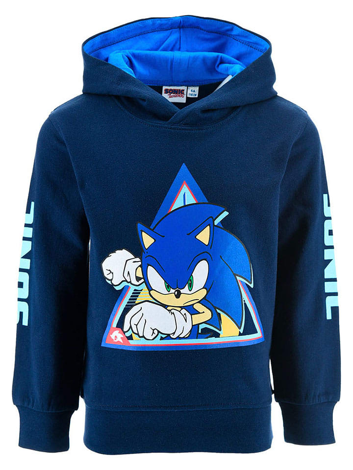 

Толстовка с капюшоном Sonic, синий