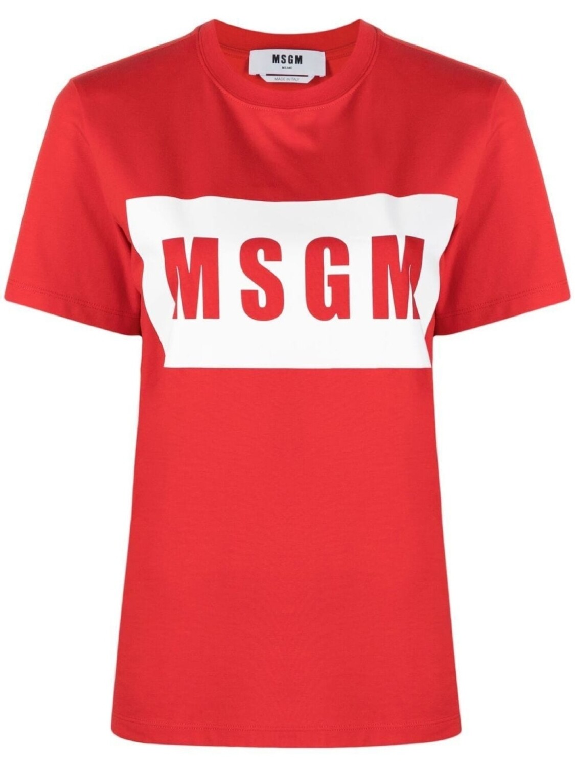 

MSGM футболка с логотипом, красный