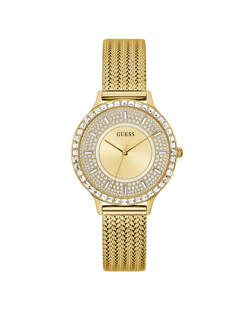 

Женские часы Soiree GW0402L2 со стальным и золотым ремешком Guess, золотой