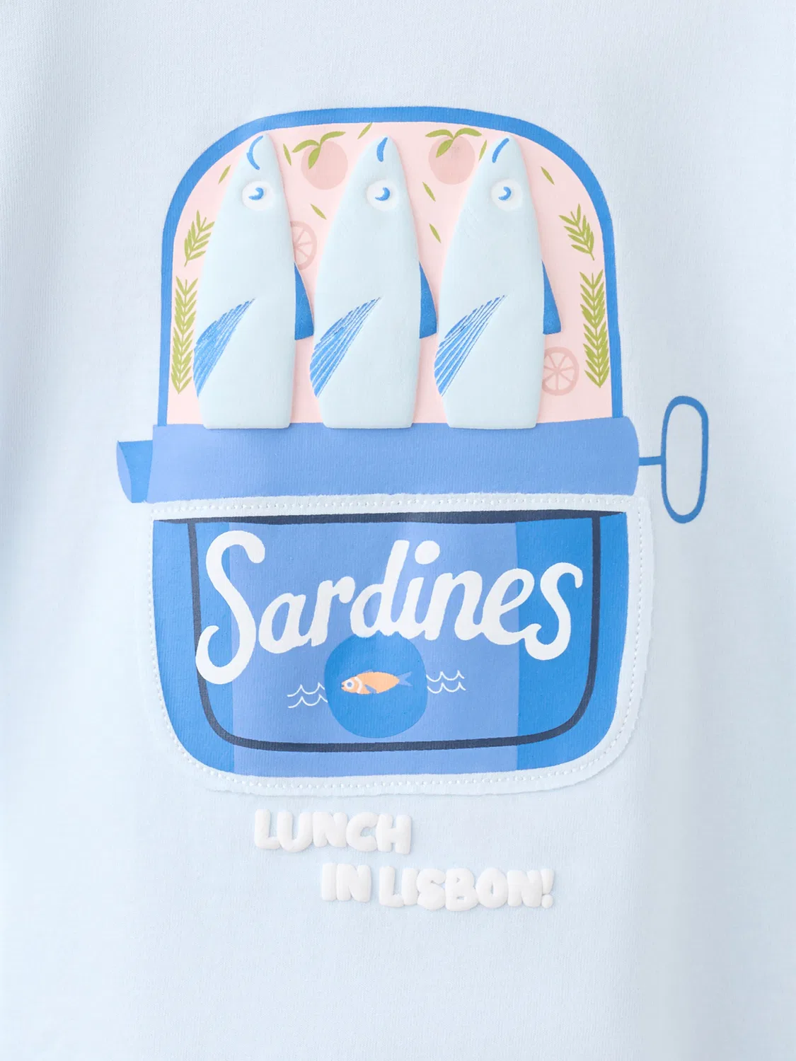 Футболка 'M2SARDIN' Mango Kids, Blue/Light Blue — фото 3