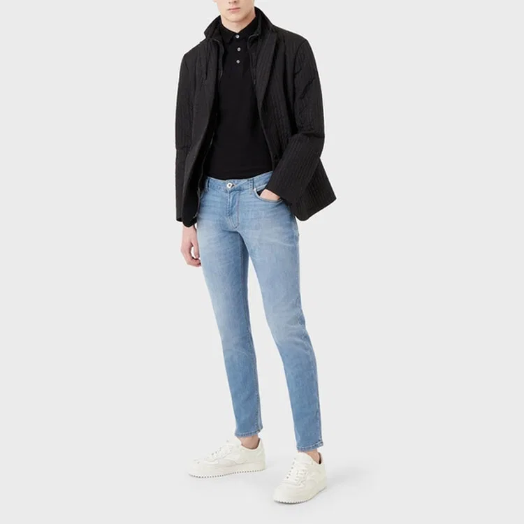 Поло мужское SS23 Black EMPORIO ARMANI, Dark Black — фото 3
