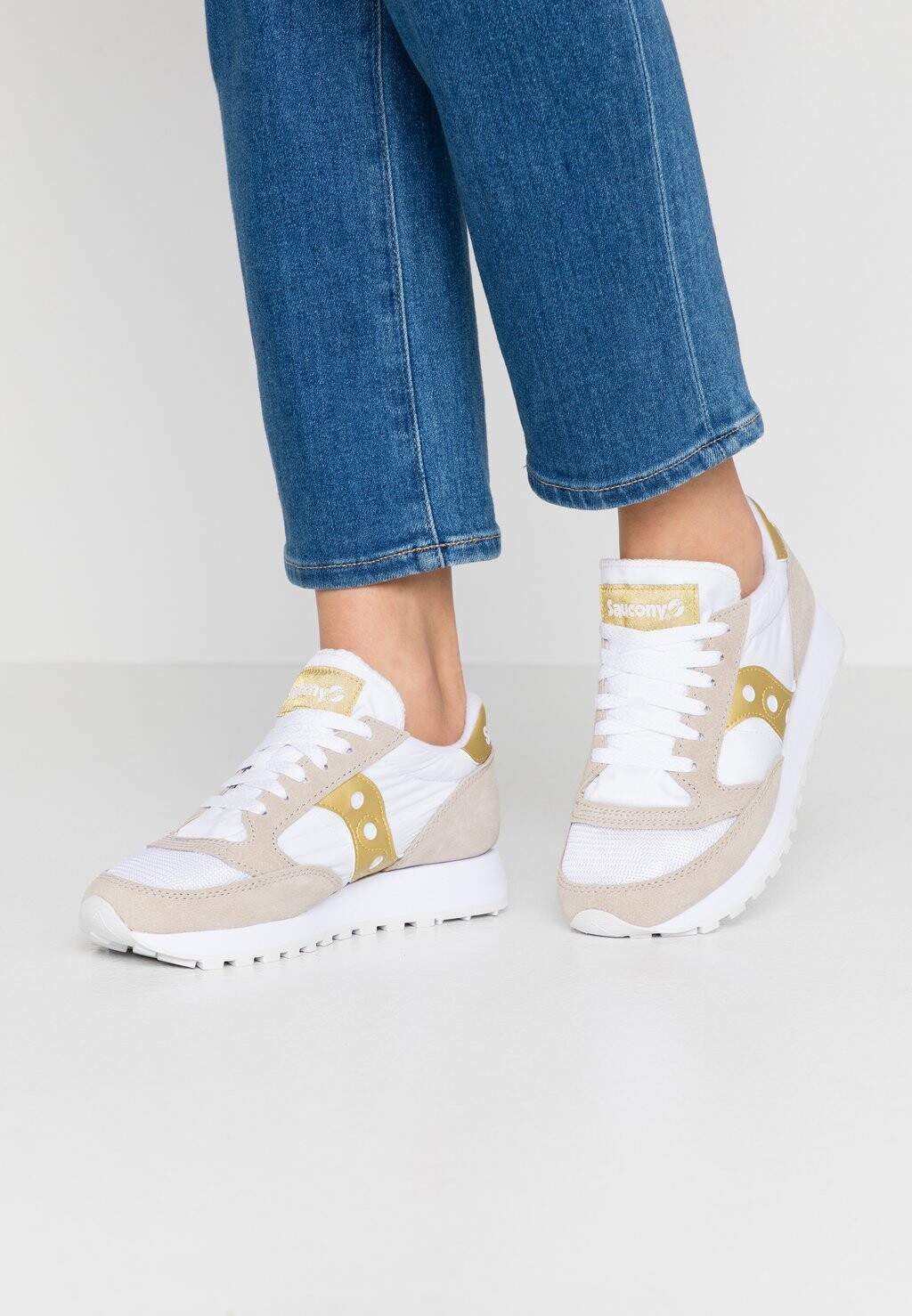 

Кеды Saucony JAZZ VINTAGE, цвет White/Gold