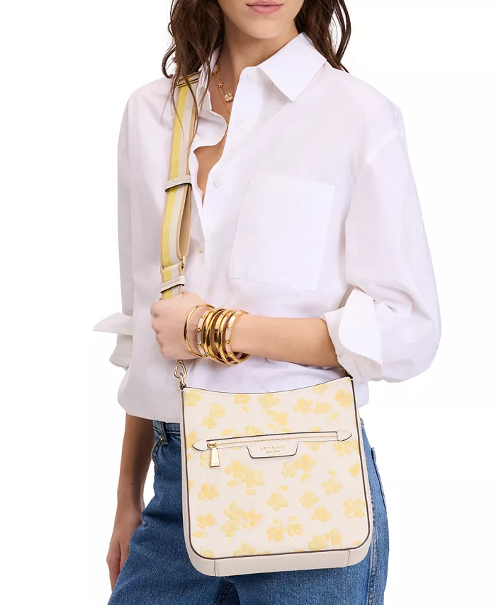 

Сумка-мессенджер Hudson Spring Pansies через плечо kate spade new york, мультиколор