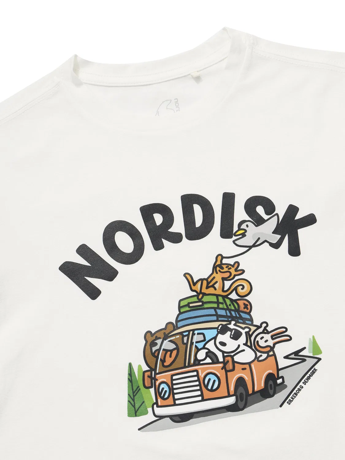 Детская футболка Camp Crew Cartoon с коротким рукавом цвета Off White от Nordisk — фото 4