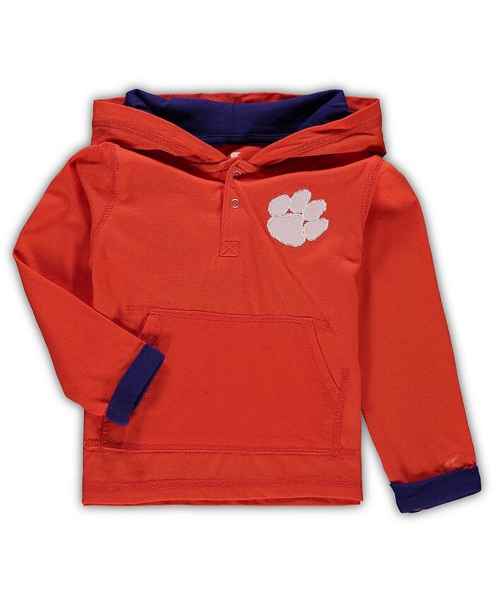 Комплект с капюшоном и спортивными штанами Clemson Tigers Poppies для мальчиков оранжевого и серого цвета для малышей Colosseum, оранжевый — фото 3