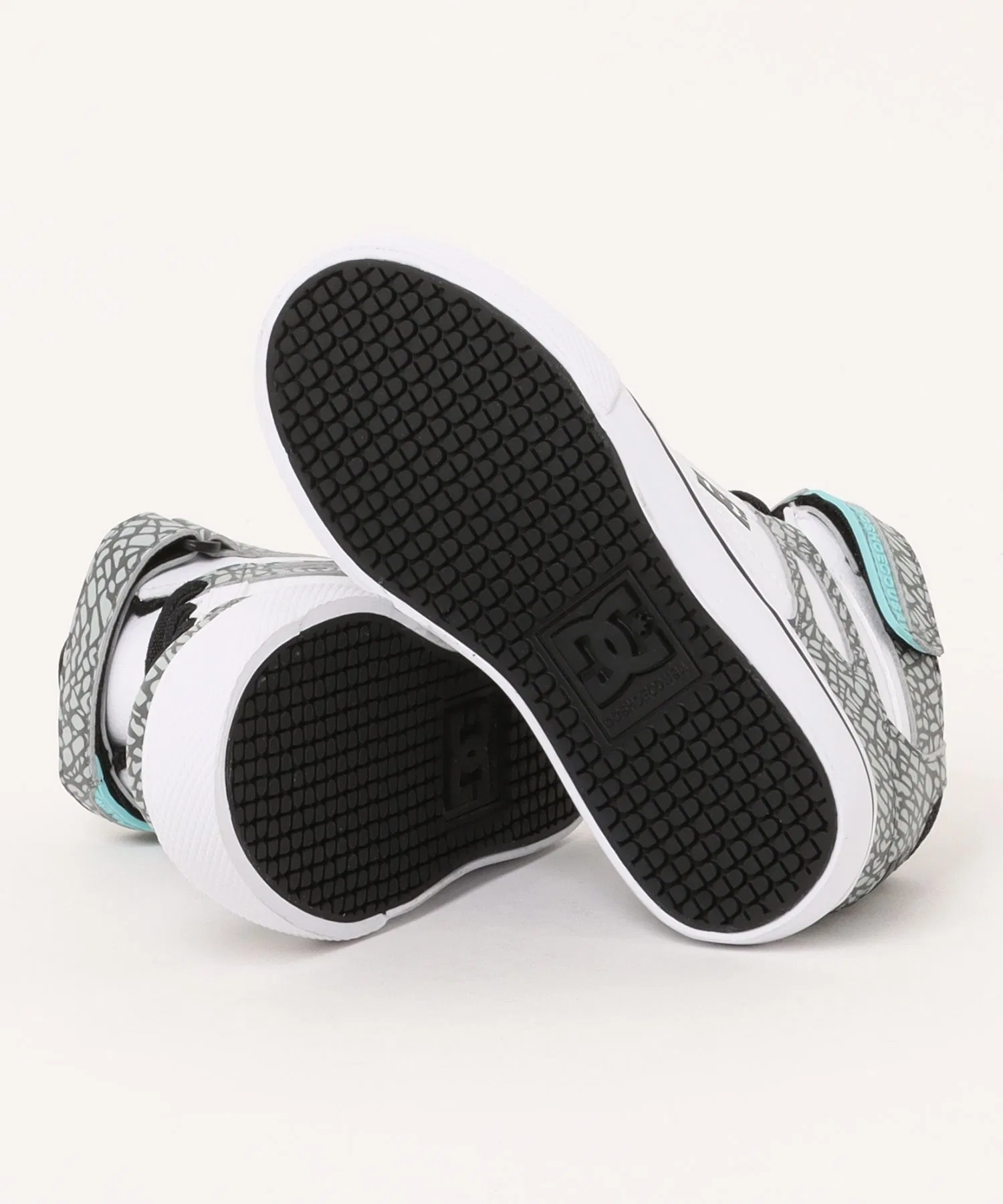 Детские кроссовки DC SHOES PURE HIGH-TOP SE EV SN бело-серые — фото 3