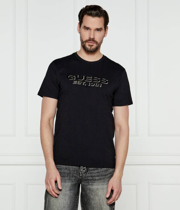 

Футболки Slim fit Guess Jeans, черный