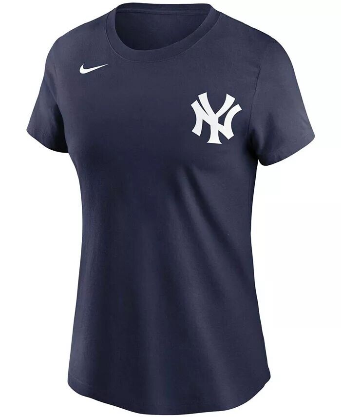 Темно-синяя женская футболка Gerrit Cole New York Yankees с именем и номером Nike — фото 2
