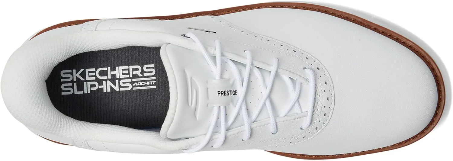 Мужские гольф-кроссовки Skechers Prestige с анатомической стелькой, белый — фото 2