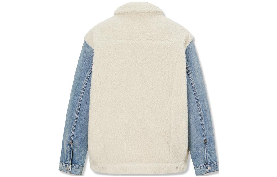 Джинсовая куртка мужская синяя белая разноцветная Levis — фото 3