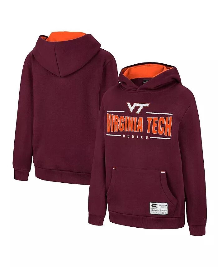 

Пуловер с капюшоном Big Boys Maroon Virginia Tech Hokies Lead Guitarists Colosseum, красный