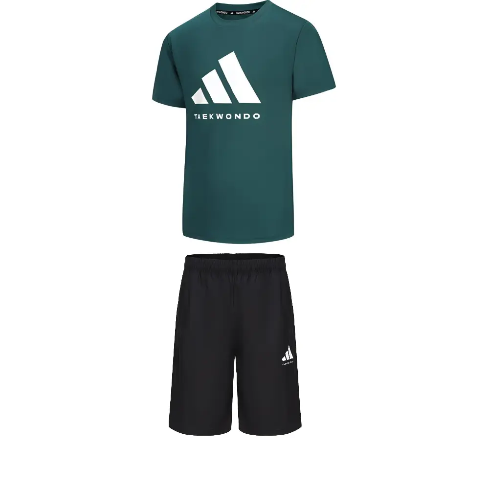 

Adidas Тхэквондо Casual Спортивный костюм Unisex Green+Black