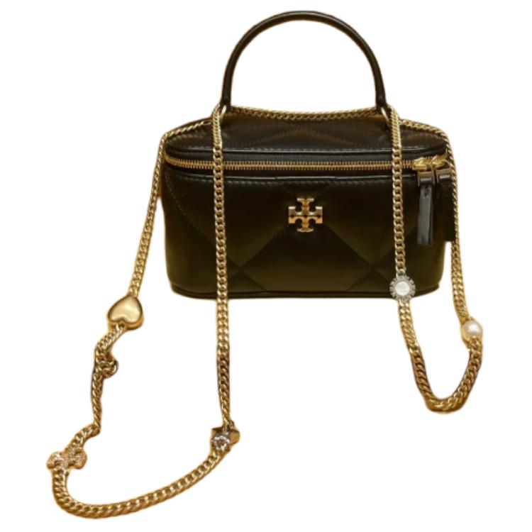 

Кожаная сумка через плечо, черная женская TORY BURCH