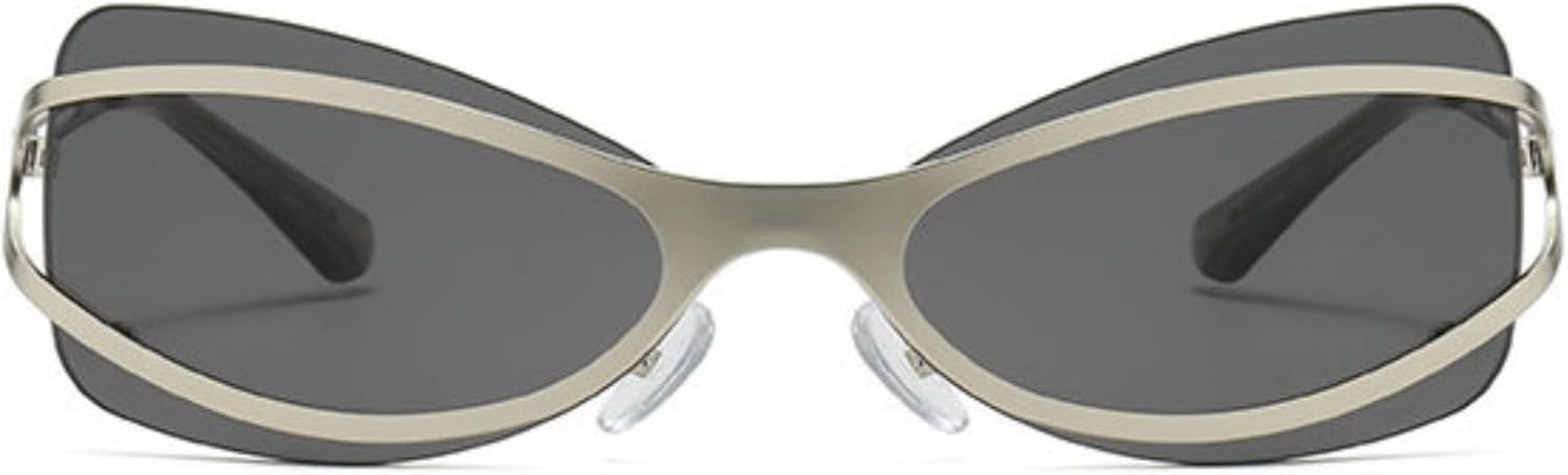 

Willochra — большие солнцезащитные очки для женщин, роскошные винтажные очки в металлической оправе, прямоугольные солнцезащитные очки для леди, в стиле панк, для путешествий, в духе Y2K, C2