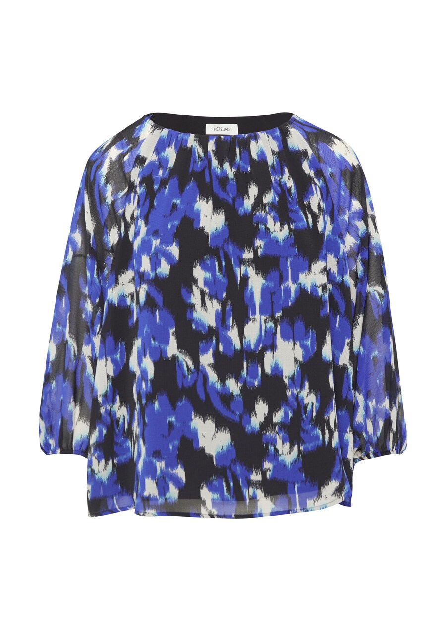 

Блузка s.Oliver BLACK LABEL, цвет mottled blue