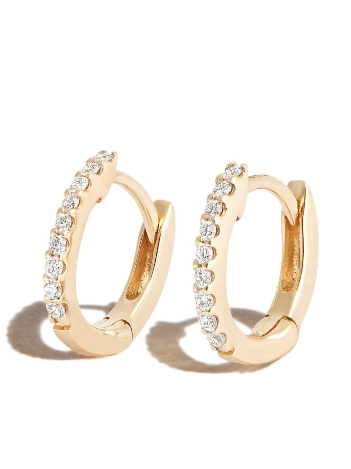 

Серьги-хагги из желтого золота с бриллиантами Dana Rebecca Designs, золотой