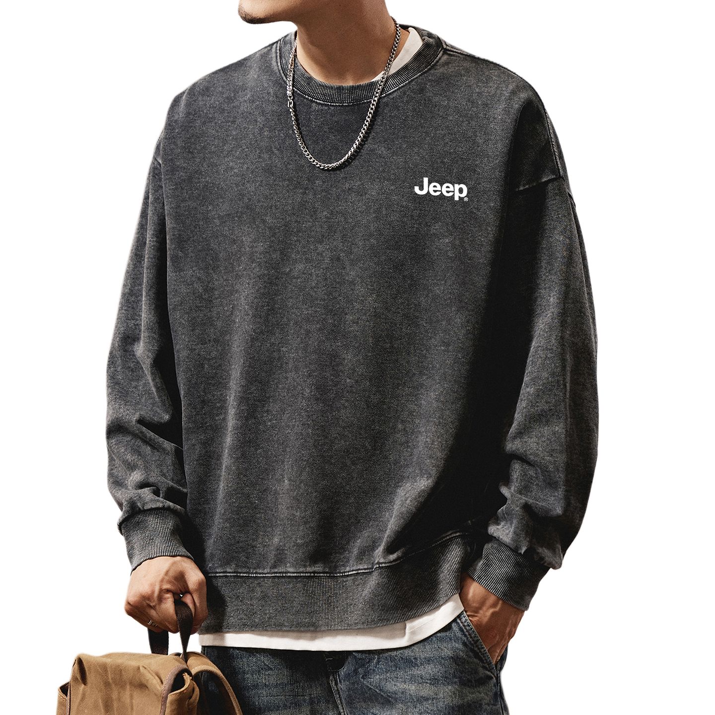 

Свитшот Leisure Collection Unisex Jeep, черный