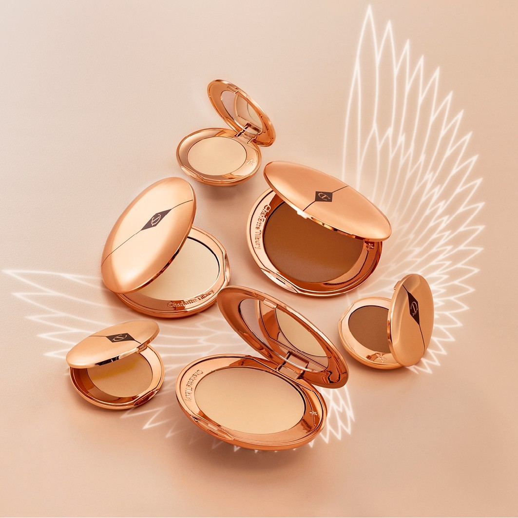 Пудра для лица airbrush flawless finish Charlotte Tilbury, medium - refill, вес 8 гр. — фото 3