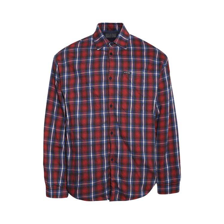 

Рубашка Balenciaga Lined Shirt 'Red/Blue', красный
