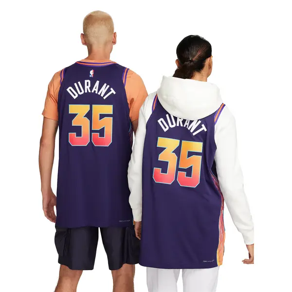 Майка Nike Dri-FIT ADV NBA Authentic Jersey 2023/24 City Edition 'Phoenix Suns Kevin Durant', фиолетовый — фото 2