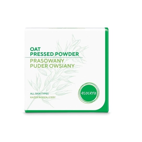 

Прессованная овсяная пудра для всех типов кожи, 10 г Ecocera, Oat Pressed Powder
