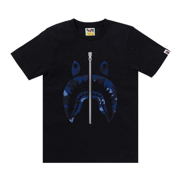 

Футболка BAPE Color Camo Shark Tee 'Black/Navy'