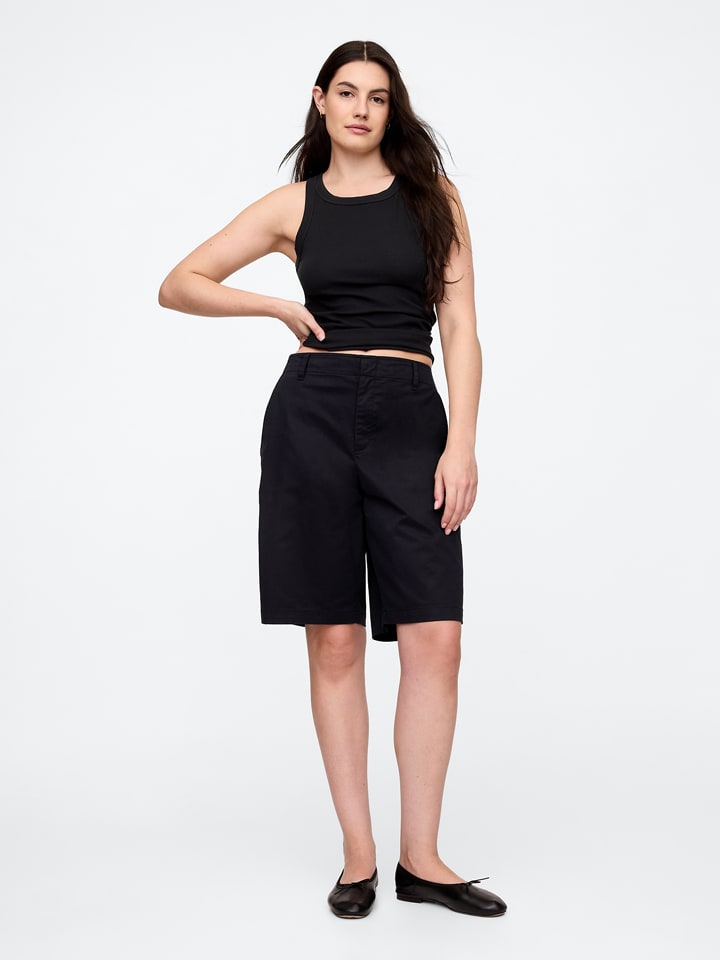 

Тканевые шорты GAP, черный