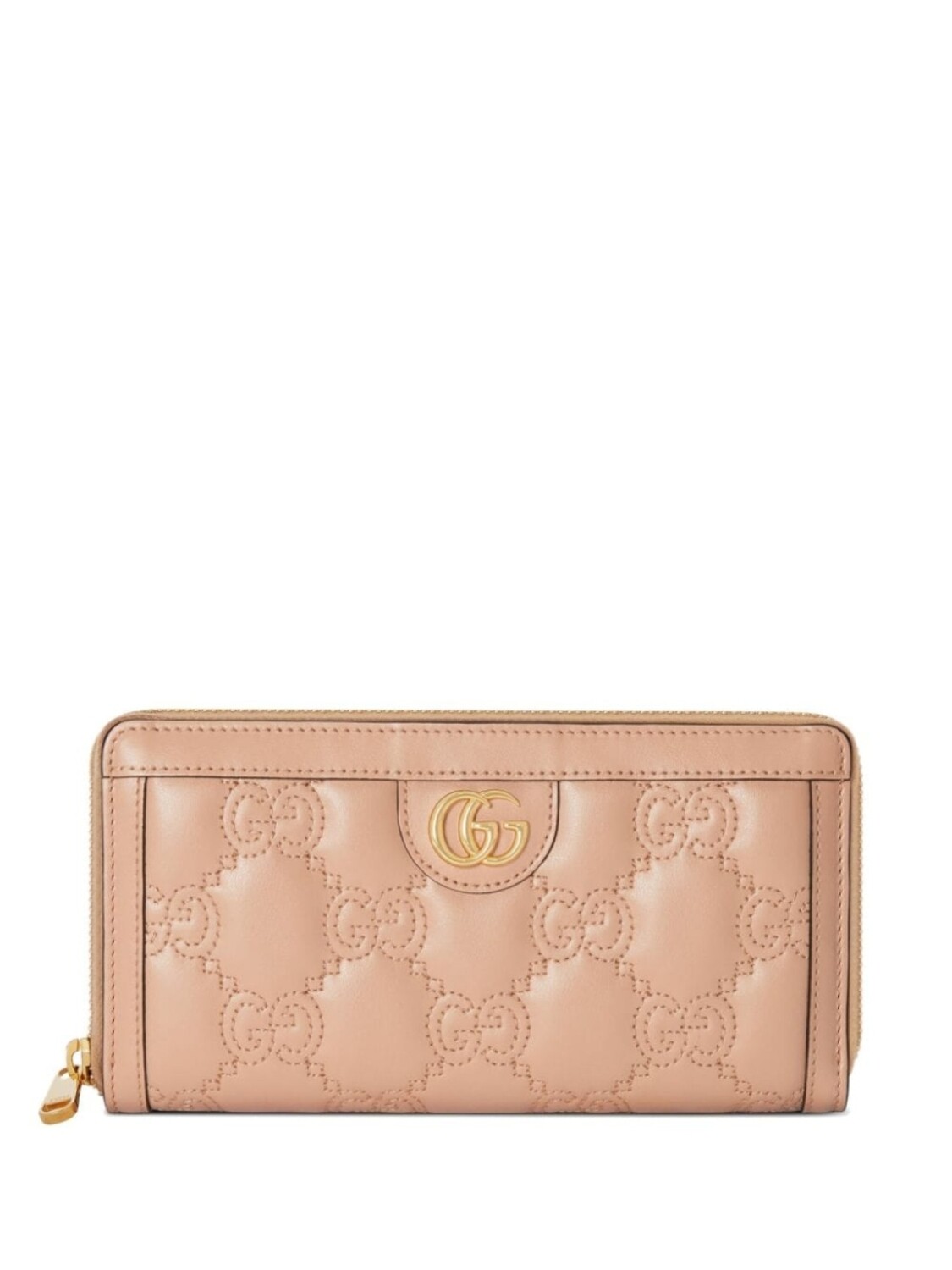 

Gucci кошелек GG matelass© с круговой молнией, розовый