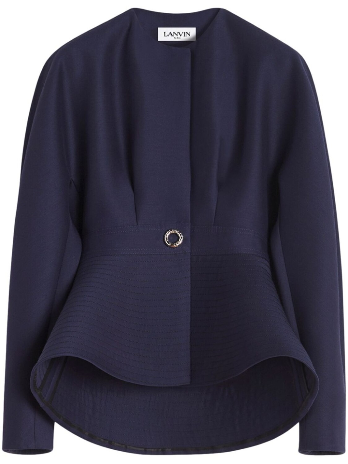 

Жакет с баской Lanvin, синий