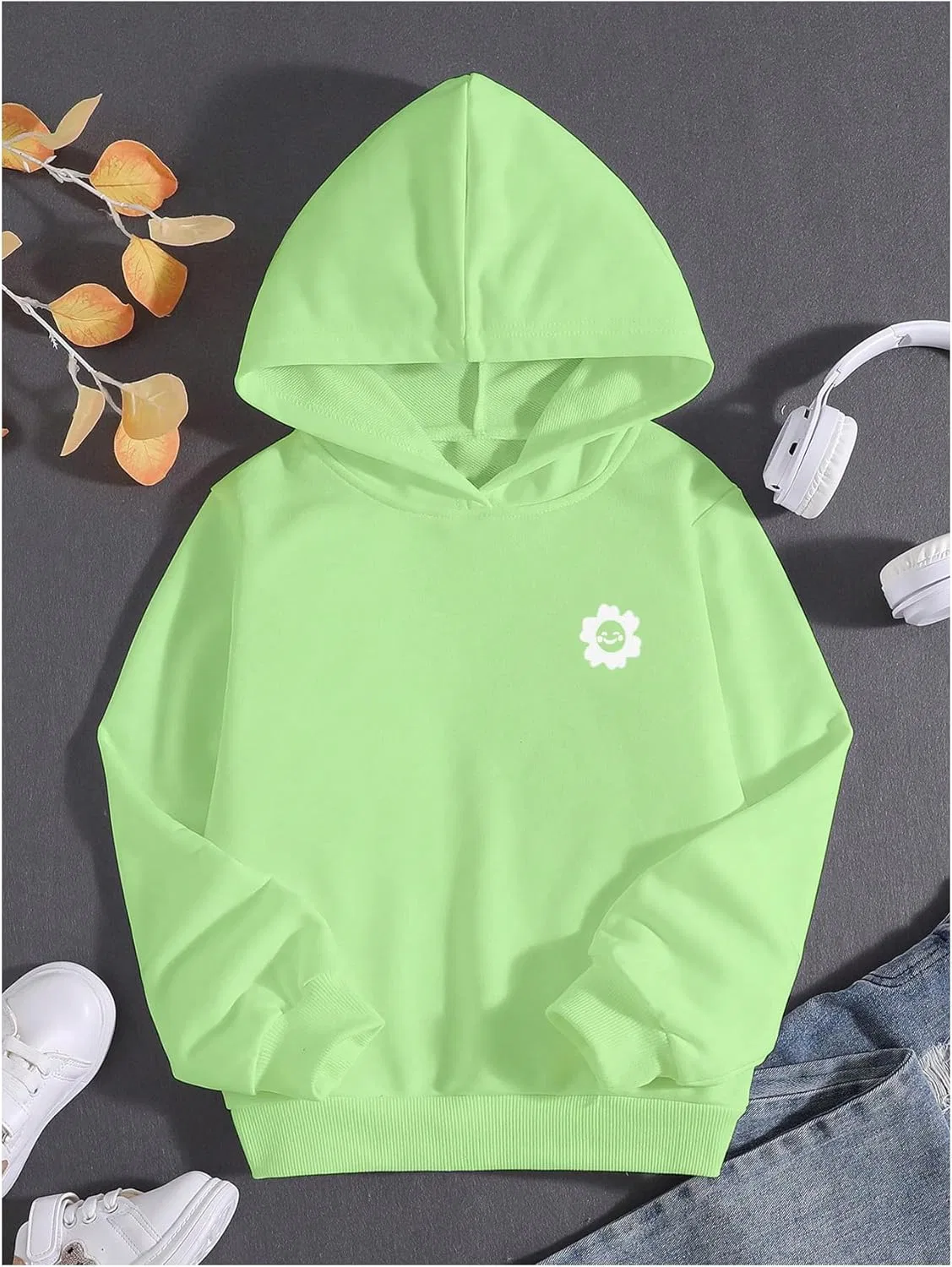 Детская толстовка с принтом COZYEASE, Mint Green — фото 2