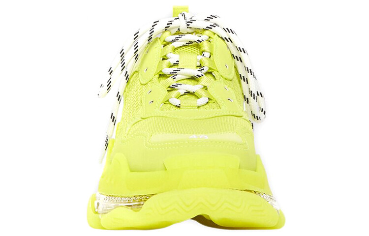 Кроссовки мужские Balenciaga Triple S на шнурках, желтый — фото 3