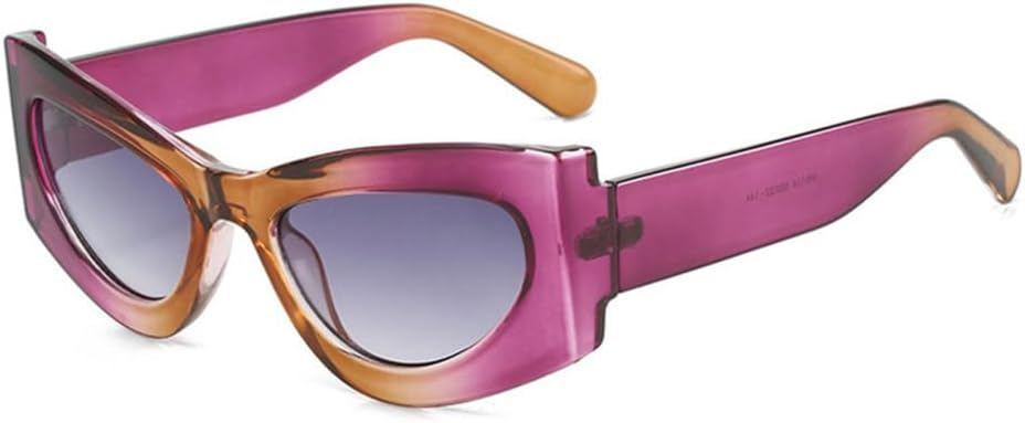 

Модные солнцезащитные очки-«кошачий глаз» с градиентным переходом цвета, для женщин, защита от УФ-излучения UV400, ретро-стиль, розово-зеленые, для мужчин generic, C1-33496