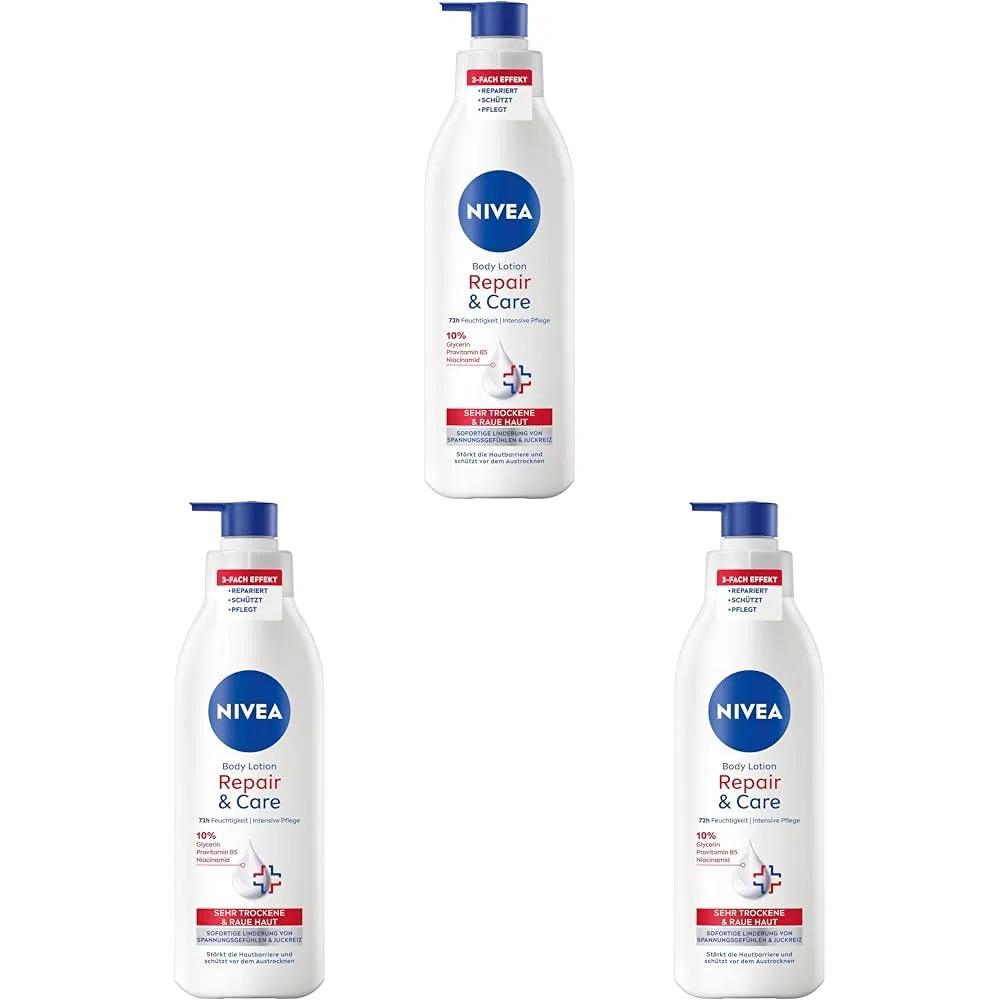 Набор из 3 лосьонов для тела NIVEA Repair & Care, 250 мл Nivea