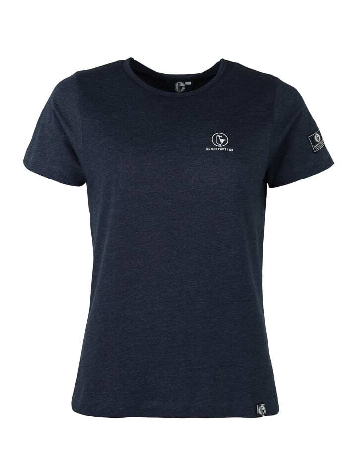

Футболка SCHIETWETTER, цвет navy/melange