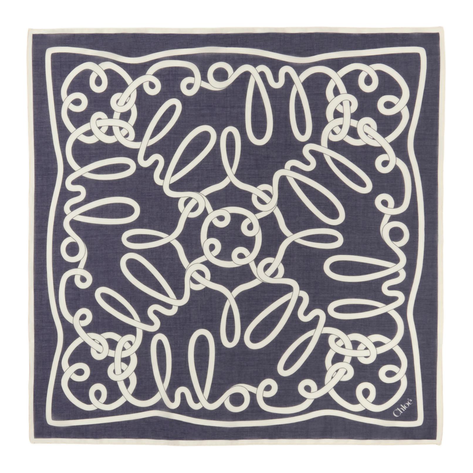 

Chloé Шёлковый шарф Chloe, Blue