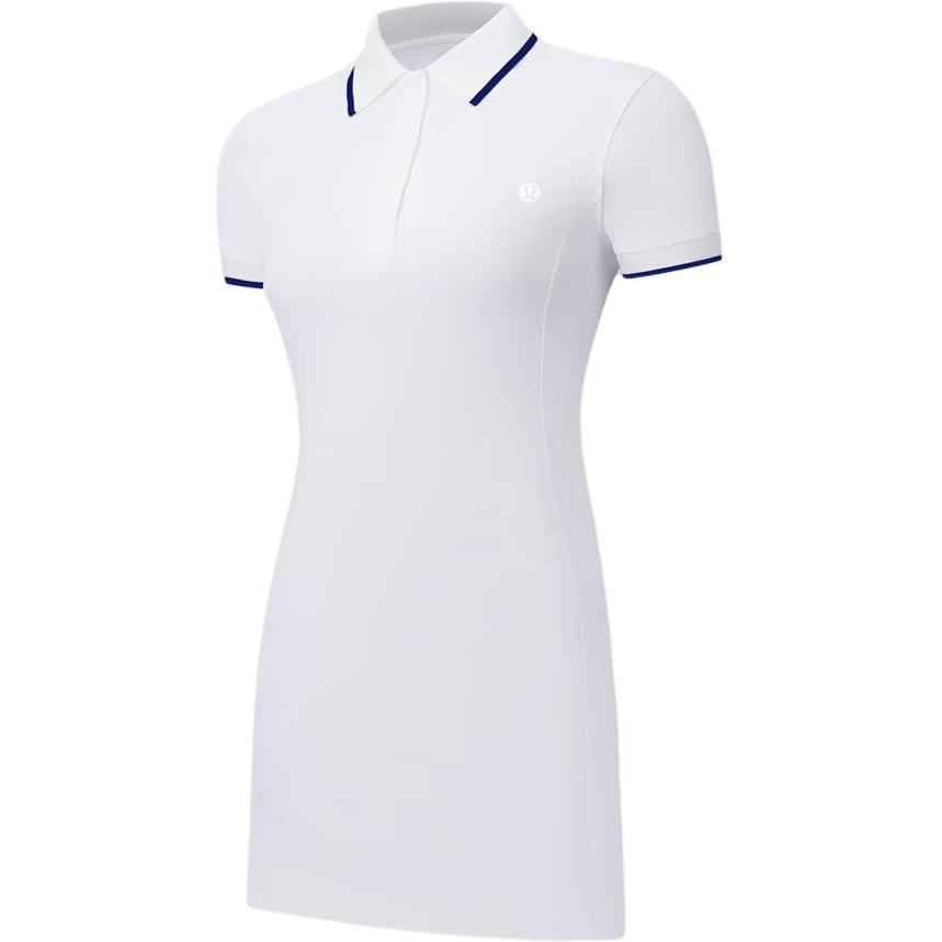 

Lululemon Женское платье с коротким рукавом White/Casual Blue/WHT/CLBL